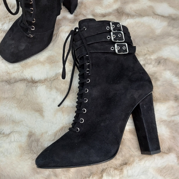 Giuseppe Zanotti Lace-up Ankle Boots, sz 7.5 - Picture 11 of 12